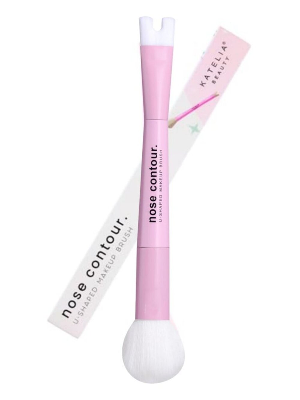 NEW Beauty Tools Dual-Ended Nose Contour U-Shaped Makeup Brush